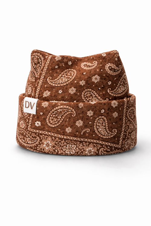 Brown Bandana Beanie